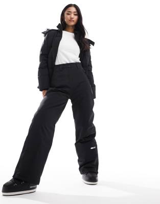 Urban Threads - Skihose in Schwarz mit weitem Bein, Kombiteil