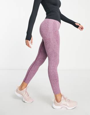 Urban Threads - Squat Proof - Nahtlose Sport-Leggings in Lila meliert