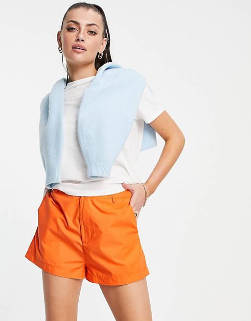 Urban Threads tailored shorts co-ord in orange