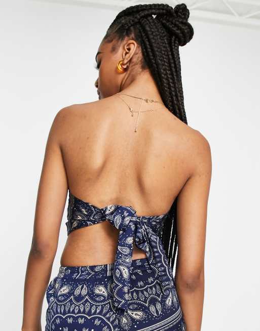 Urban Threads Tall handkerchief top in bandana print (part of a set), 3 of 4