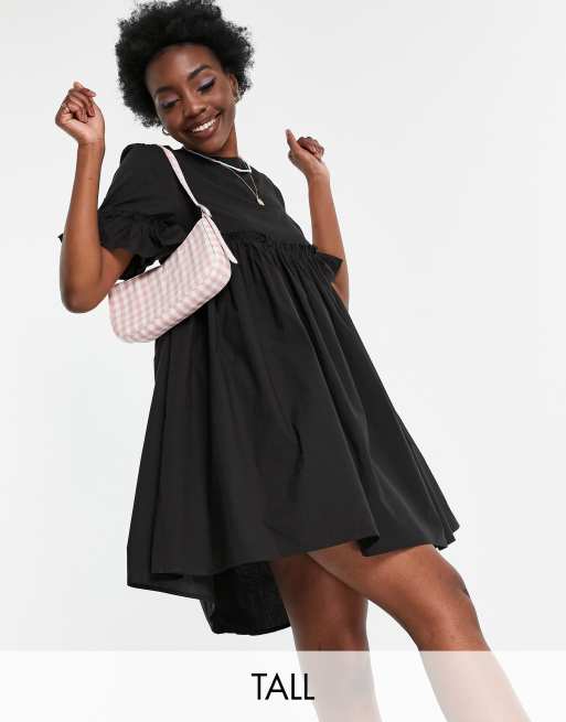 black smock dress mini Walker Smock Mini Dress - Black