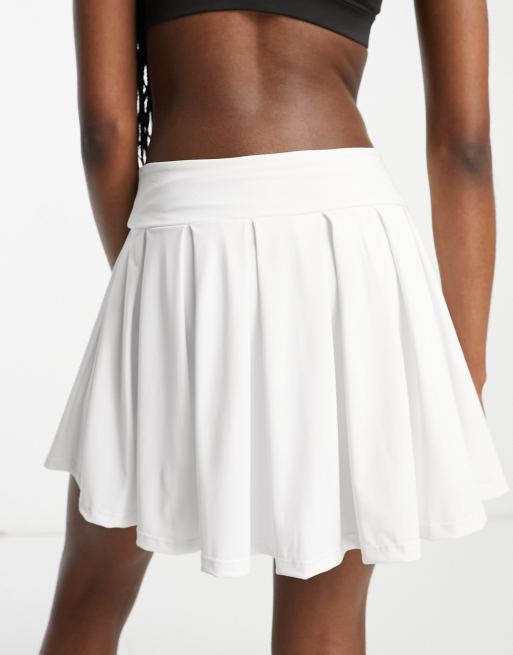 Miss Selfridge pleated mini tennis skort in black