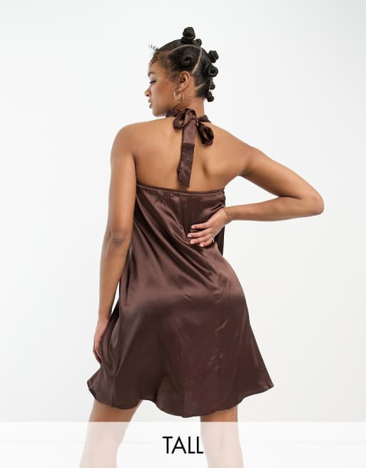 Brown Satin Midi Skirt – Urban Threads Clothing Boutique