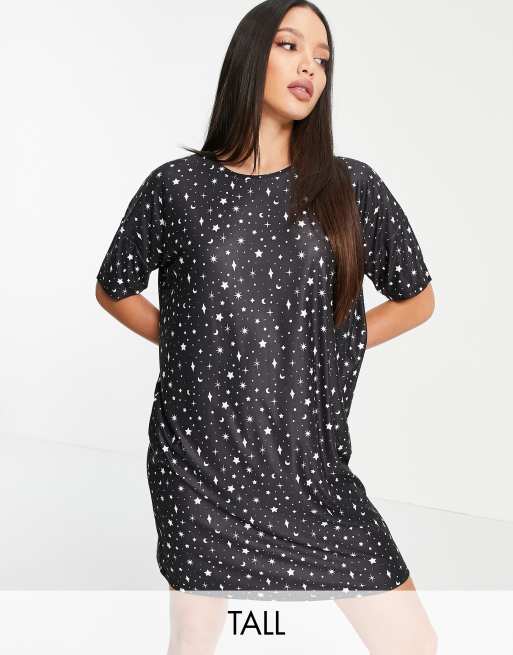 Star print shirt dress sale