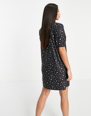 black t shirt dress asos