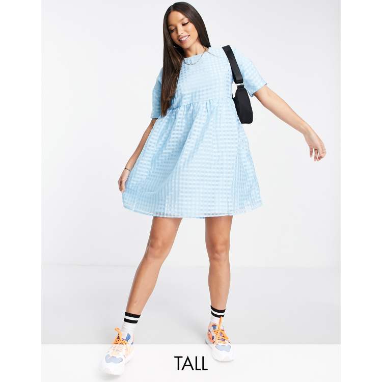 Asos Donna Abbigliamento Vestiti Vestiti grembiule Vestito grembiule oversize Gingham 