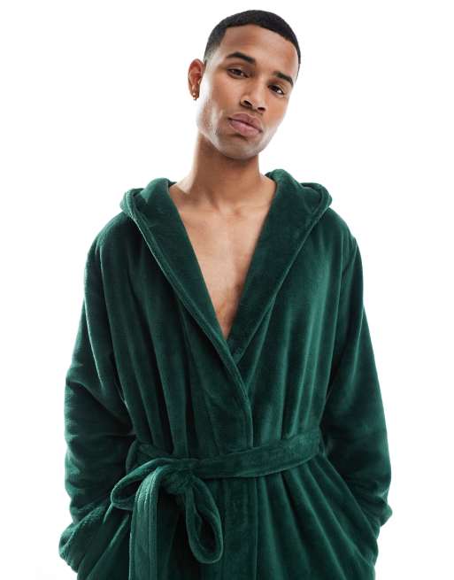 Urban Threads - Vestaglia in pile verde bosco