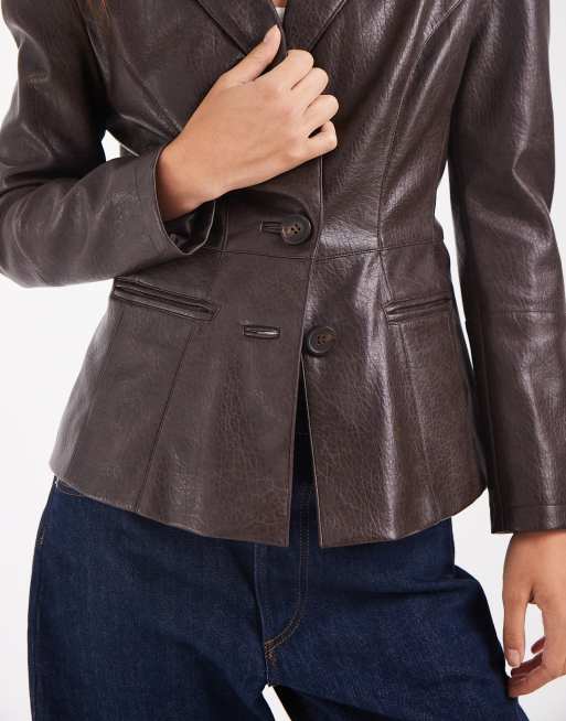 Urbancode blazer ajusté bordeaux années 80, 3 de 4