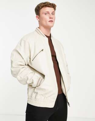 Cream bomber outlet jacket mens