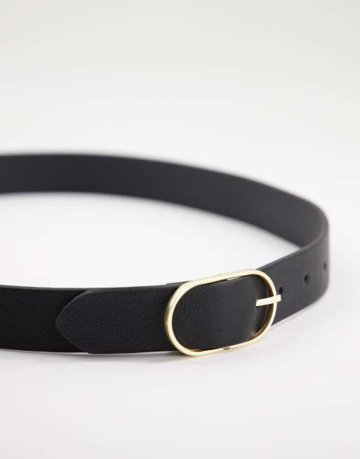 Urbancode leather belt in black | ASOS display picture 3