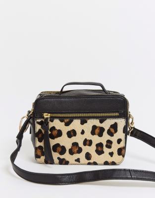 asos leather cross body bag