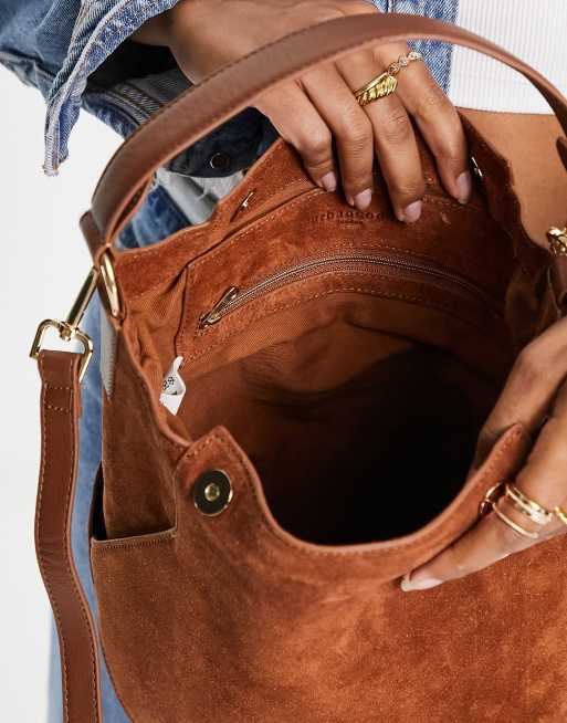 Sway Leather Bucket Crossbody Bag