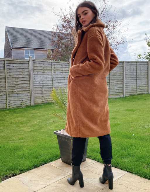 Tan store teddy coat