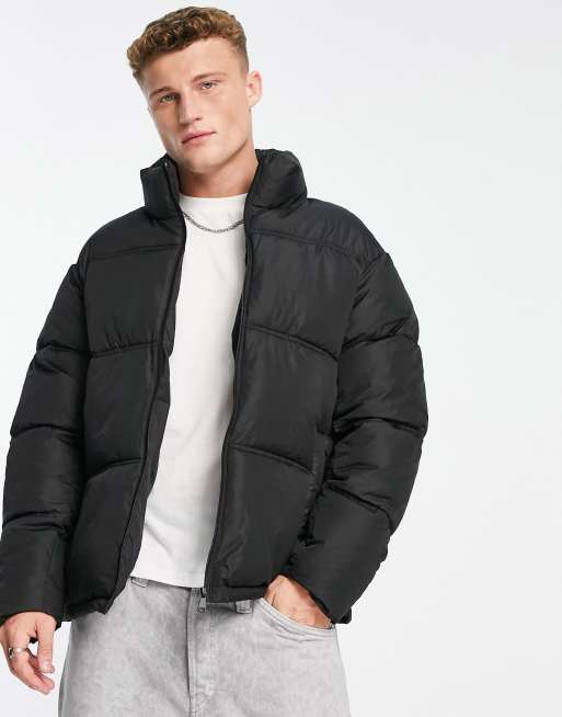 Urbancode puffer jacket in black | ASOS