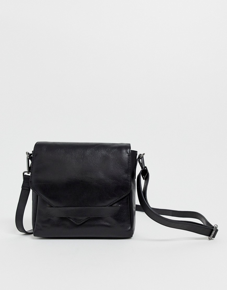 Urbancode real leather multiway backpack-Black