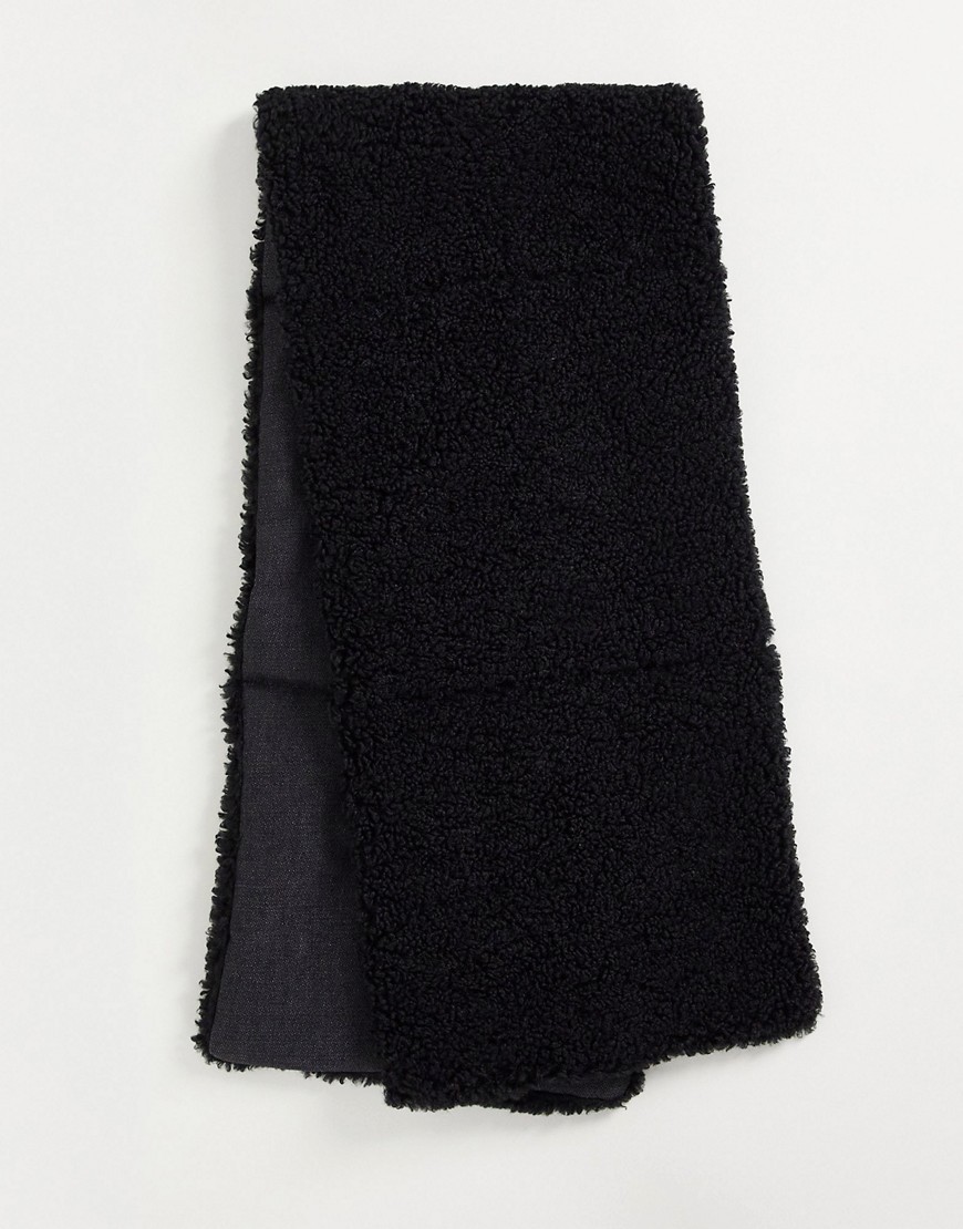 Urbancode reversible padded scarf in black