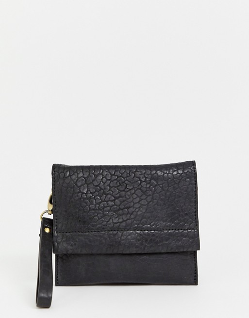 Urbancode small leather cross body bag with flapover | ASOS