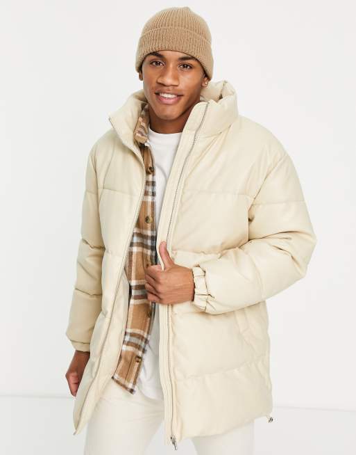 Urbancode – Steppjacke aus PU in Creme