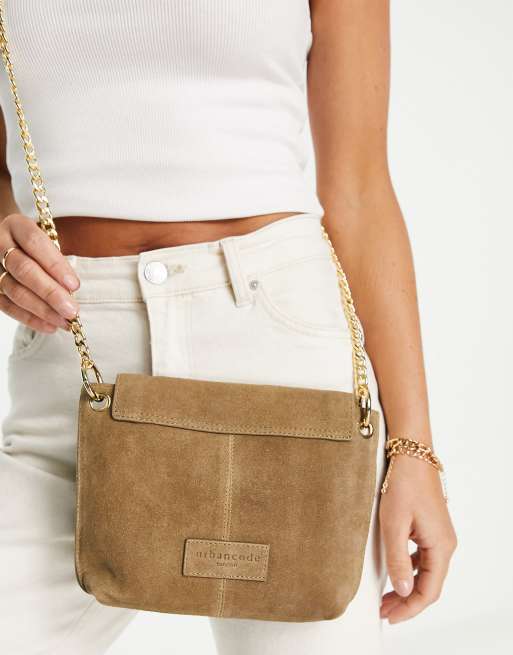 crossbody suede bag