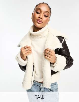 Urbancode aviator coat shop with faux fur trim