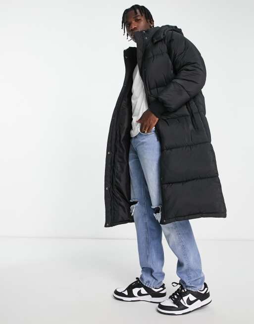 Asos longline puffer clearance jacket