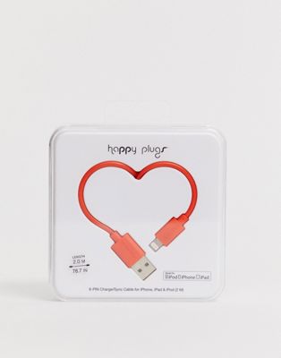 фото Usb-кабель для зарядки happy plugs, 2 м-красный