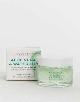 фото Успокаивающая маска для лица с алоэ вера и водной лилией revolution skincare-мульти