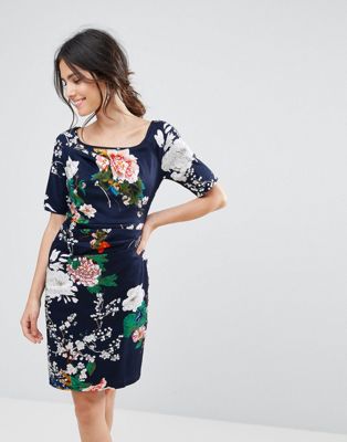 Uttam Boutique Floral Print Dress With 
