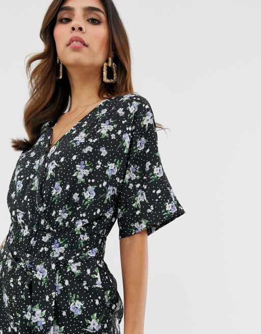 Uttam Boutique Wickel Jumpsuit mit Blumenmuster ASOS
