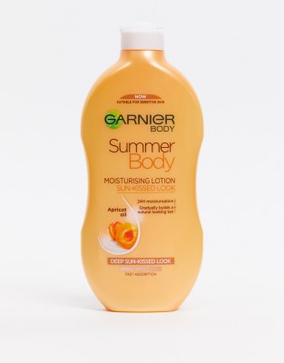 фото Увлажняющий крем-автозагар постепенного действия garnier - summer body (dark), 400 мл-бесцветный