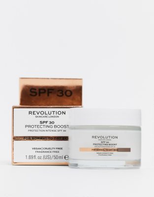 фото Увлажняющий крем для нормальной и сухой кожи revolution skincare spf30-бесцветный