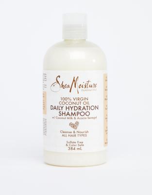 фото Увлажняющий шампунь со 100% кокосовым маслом холодного прессования 384 мл shea moisture-бесцветный