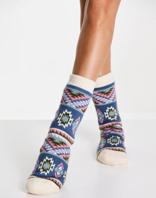 фото Уютные плотные носки с узором «фэйр-айл» chelsea peers-разноцветный