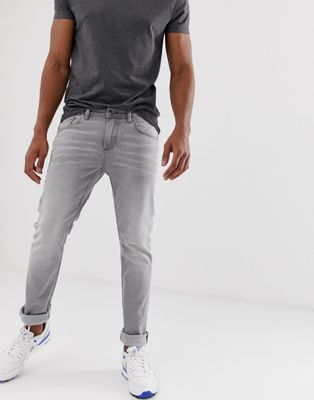 фото Узкие джинсы tom tailor-серый