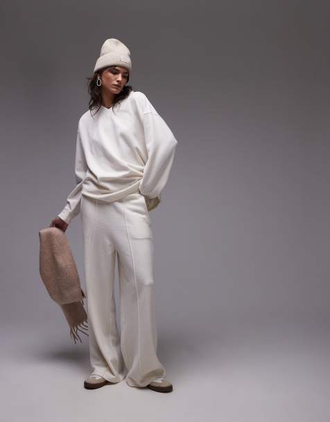 V neck brushed lounge co-ord - view 1