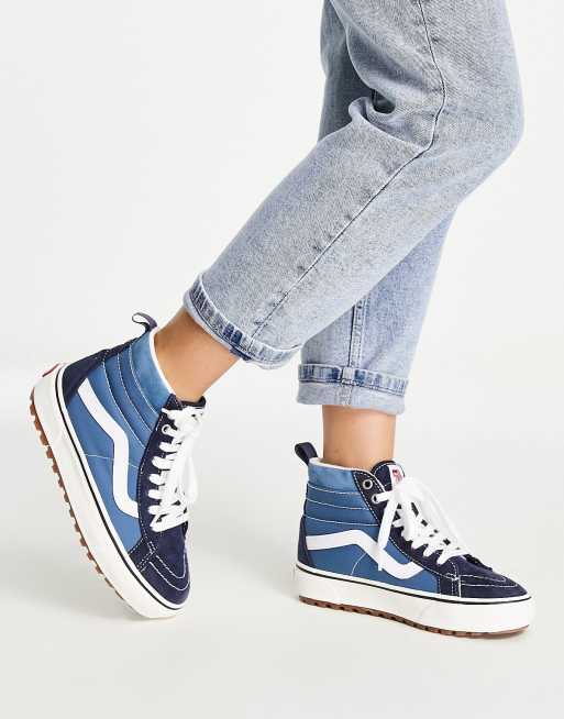 Blauwe discount vans hoog