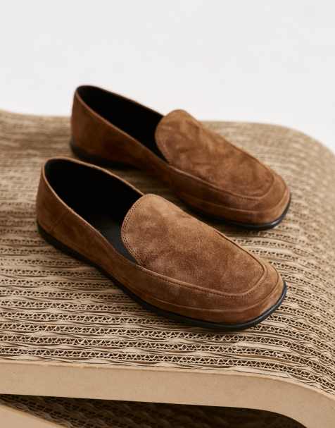Vagabon d Shoemakers - Sammie - Brune slip-on-loafers med rund tå i ruskind - view 1