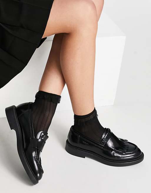 Vagabond â Alex â Svarta loafers med fransar | ASOS