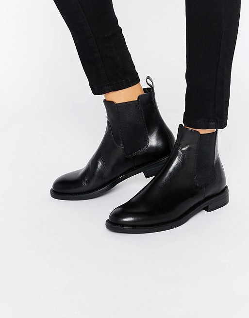 Vagabond | Vagabond Amina Black Leather Chelsea Boots