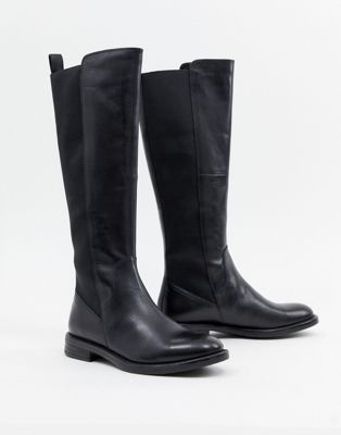 vagabond amina black leather knee high boots