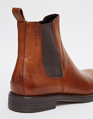 amina cognac leather boots