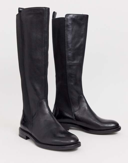 Vagabond amina black store leather knee high boots