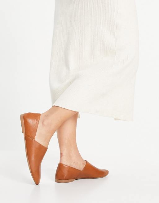 Vagabond – Ayden – Gulbruna läderskor i loafermodell, 2 av 4