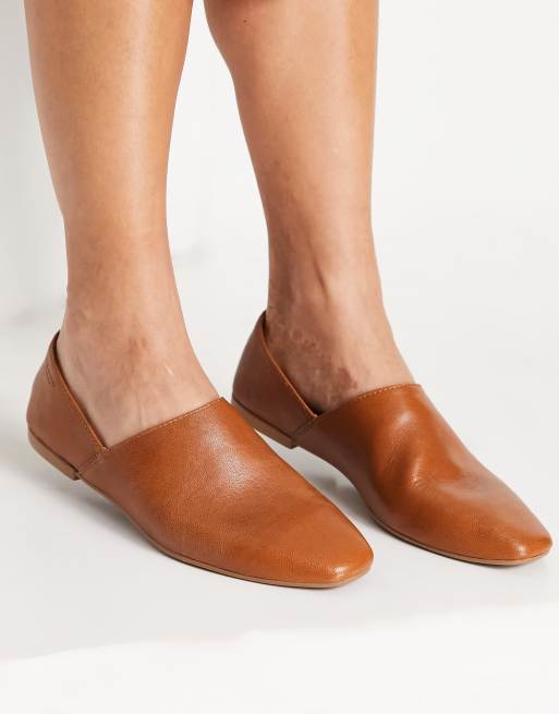 Vagabond Ayden slip on leather shoes tan | ASOS