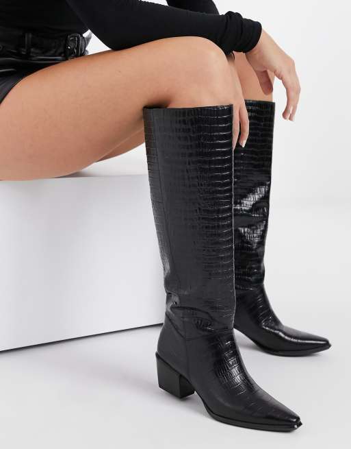 Vagabond outlet croco boots