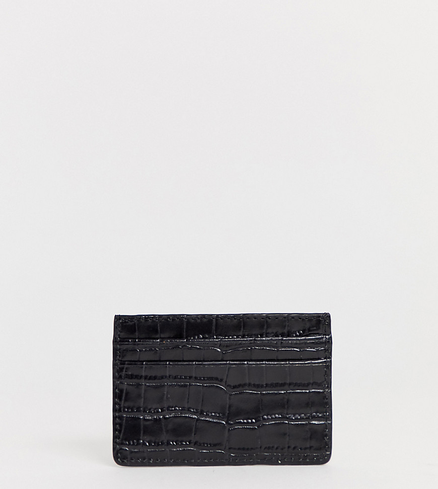 Vagabond Bifrost exclusive black croc leather card holder
