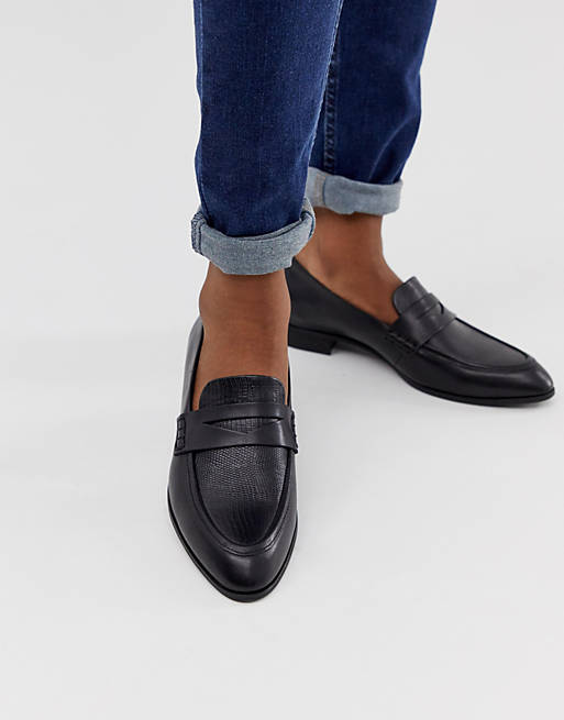 Vagabond black leather loafers | ASOS