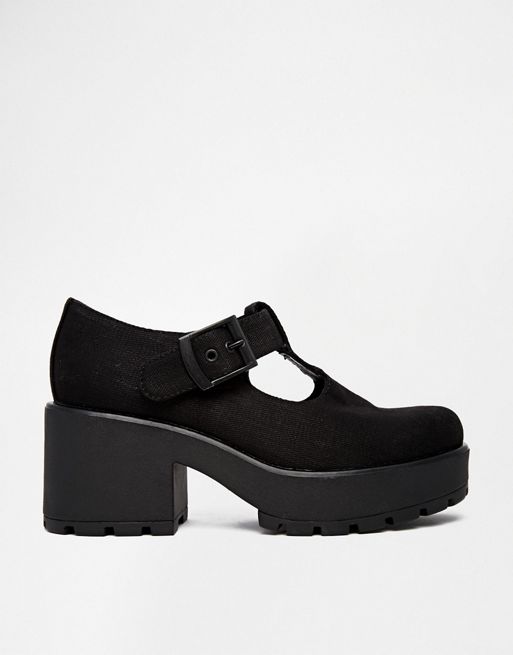 Vagabond Black Mary Jane Dioon Heeled Shoes | ASOS