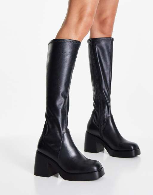 Vagabond – Brooke – Czarne buty do kolan na średnim obcasie, 3 z 4