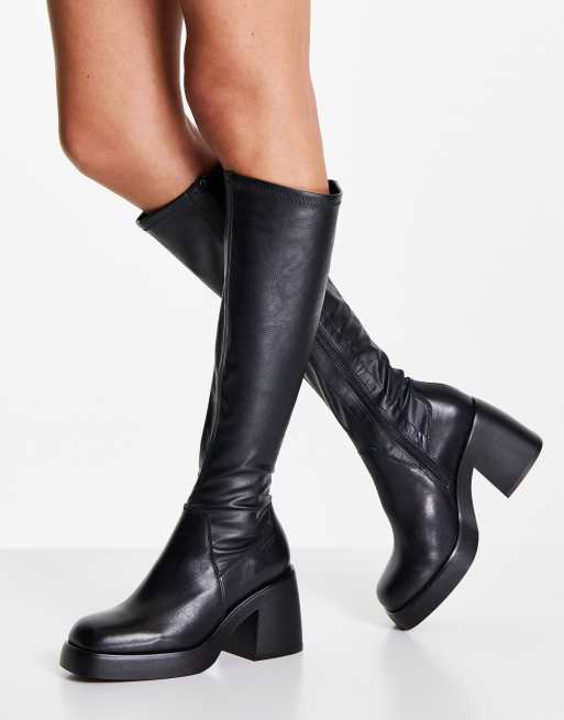 Vagabond Brooke high boots in black | ASOS